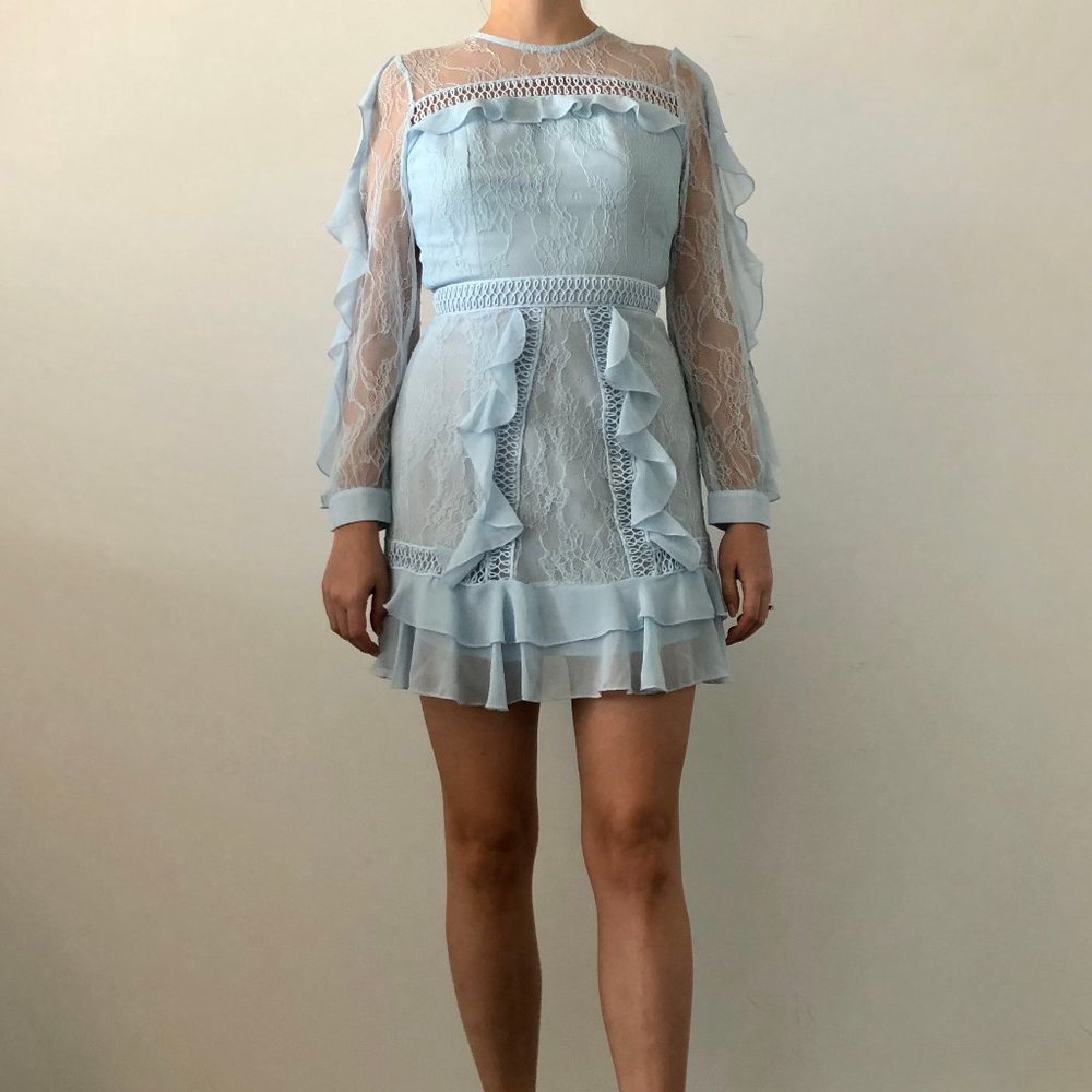 True Decadence long sleeve lace mini